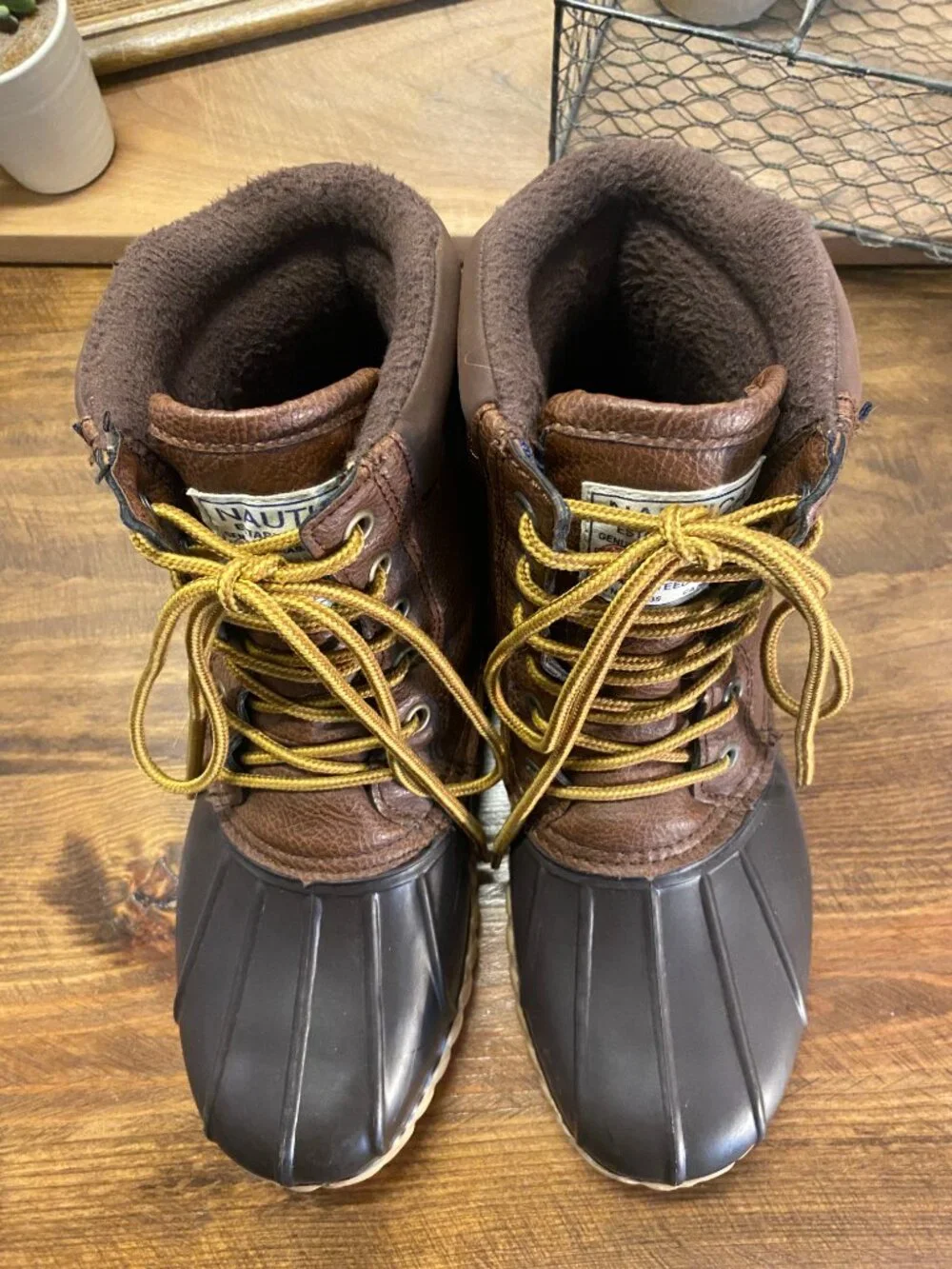 NAUTICA Channing Duck Boots - Rubber Winter Rain Boots - Men US Size 8